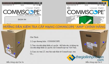 HƯỚNG DẪN KIỂM TRA CÁP MẠNG AMP CHÍNH HÃNG