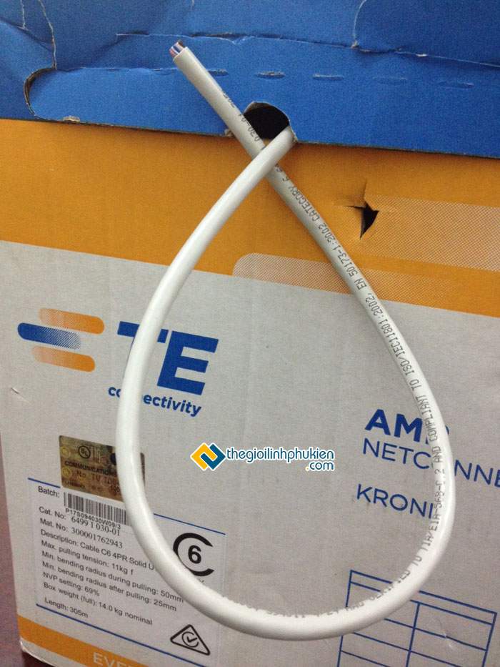 Cáp mạng Cat6 UTP Krone TE, dây mạng cat6 AMP Krone TE