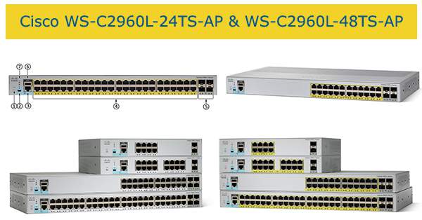 Switch cisco Catalyst 2960L WS-C2960L-24TS-AP và cisco WS-C2960L-48TS-AP