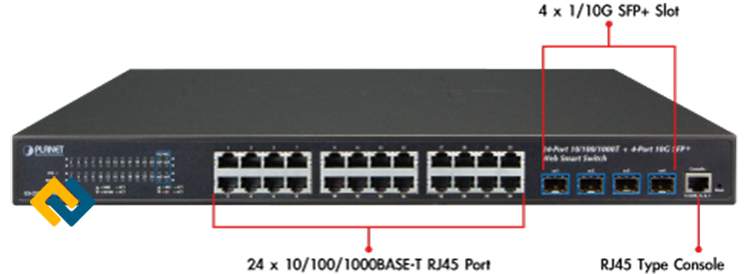 Thiết bị chuyển mạch Switch GS-2240-24T4X nhập khẩu chính hãng