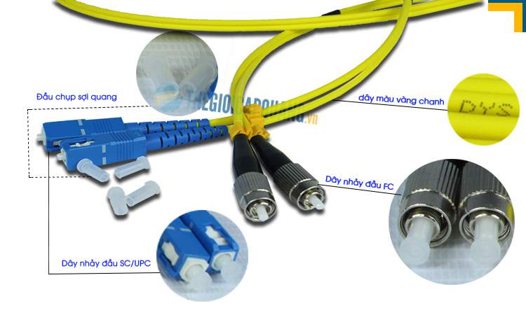 Dây nhảy quang Singlemode SC FC chính hãng giá rẻ