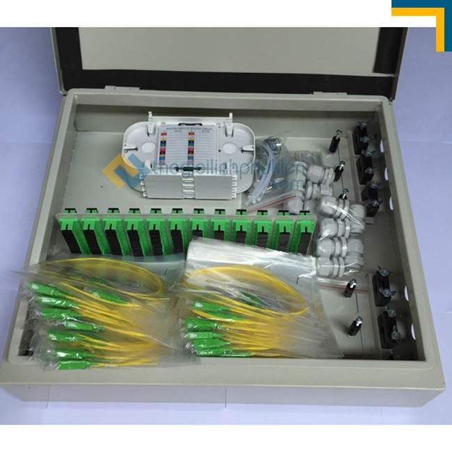 hộp phối quang ODF ngoài trời 96FO đầy đủ phụ kiện