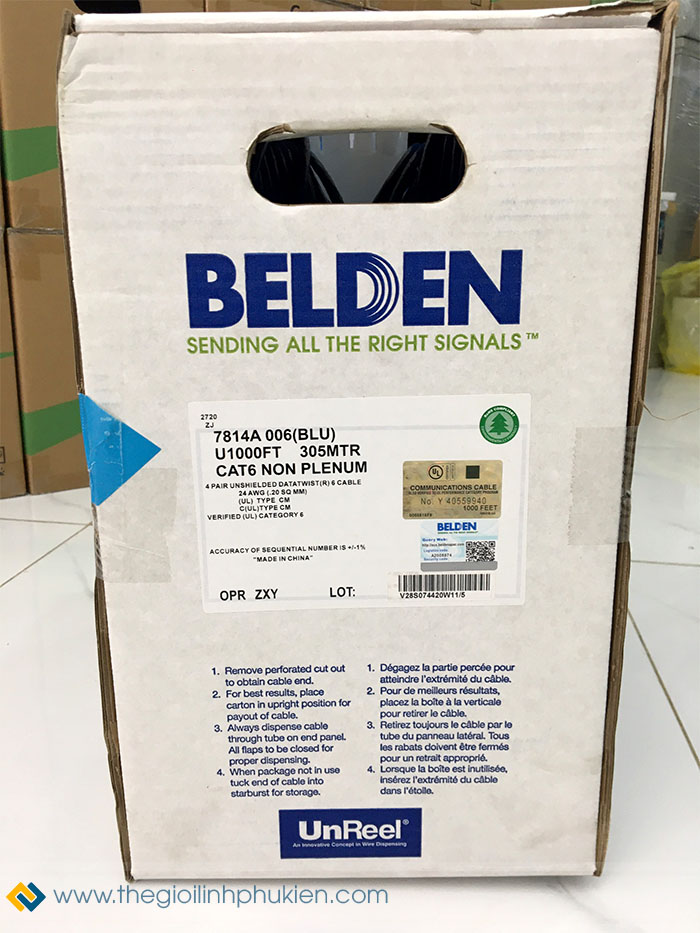 cáp mạng Cat6 Belden
