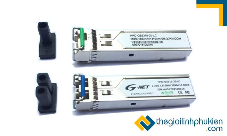 Hình ảnh: Module quang loại 1 sợi đơn và loại 2 sợi đôi