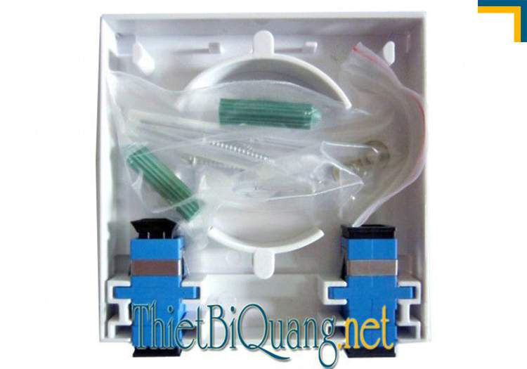 Hộp phối quang ODF 2FO đầy đủ phụ kiện