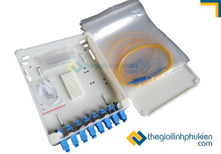 Hộp phối quang ODF 8FO trong nhà đầy đủ phụ kiện