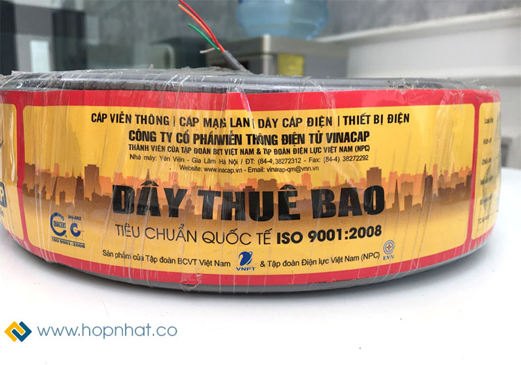 Thông tin dây cáp điện thoại Vinacap 2 đôi